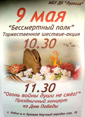 празднование 9 мая 2018 года на Луговой